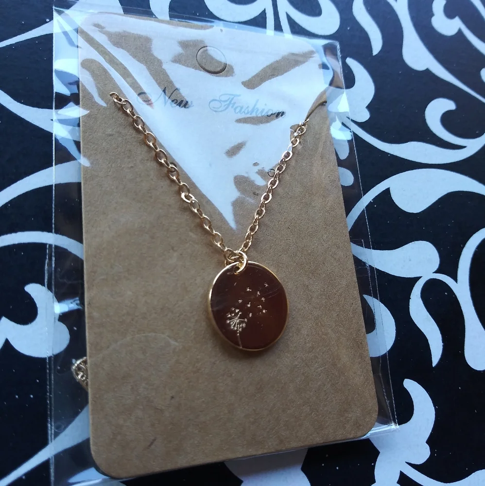 Dandelion Gold Necklace